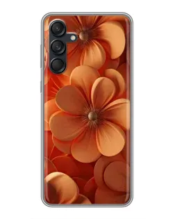 Чехол для Samsung Galaxy M55 5G с картинкой «Оранжевый макро цветок»