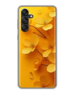 Чехол для Samsung Galaxy M55 5G с картинкой «Золотые лепестки»