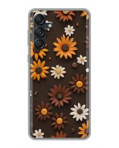 Чехол для Samsung Galaxy M55 5G с картинкой «Узор из маленьких подсолнухов» Чехол для Samsung Galaxy M55 5G с картинкой «Узор из маленьких подсолнухов»