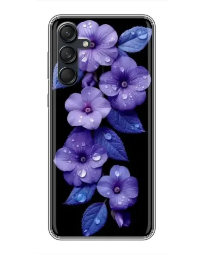 Чехол для Samsung Galaxy M55 5G с картинкой «Фиолетовые цветы с росою» Чехол для Samsung Galaxy M55 5G с картинкой «Фиолетовые цветы с росою»