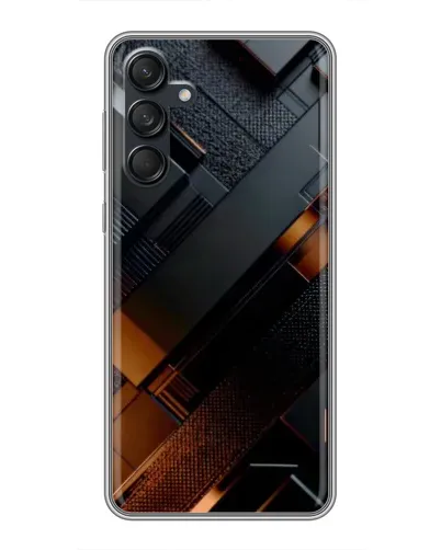 Чехол для Samsung Galaxy M55 5G с картинкой «Черные геометрические блоки» Чехол для Samsung Galaxy M55 5G с картинкой «Черные геометрические блоки»