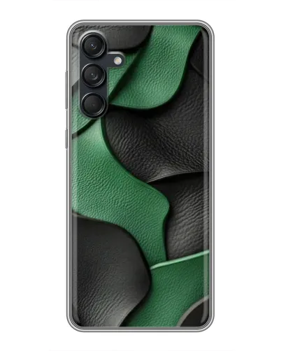 Чехол для Samsung Galaxy M55 5G с картинкой «Зеленые кожаные волны» Чехол для Samsung Galaxy M55 5G с картинкой «Зеленые кожаные волны»