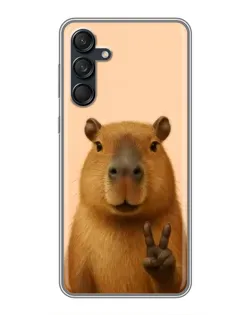 Чехол для Samsung Galaxy M55 5G с картинкой «Капибара виктория» Чехол для Samsung Galaxy M55 5G с картинкой «Капибара виктория»