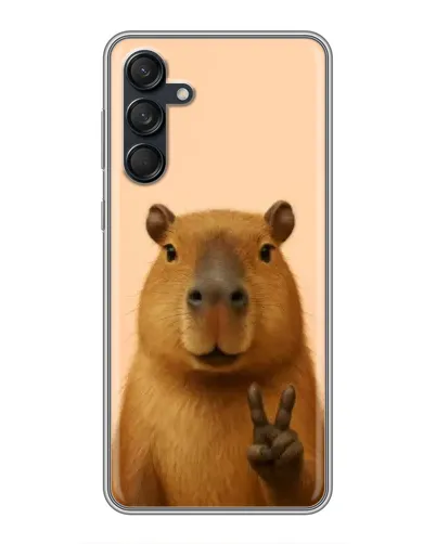 Чехол для Samsung Galaxy M55 5G с картинкой «Капибара виктория» Чехол для Samsung Galaxy M55 5G с картинкой «Капибара виктория»