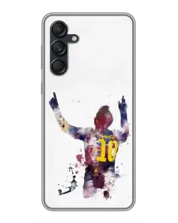 Чехол для Samsung Galaxy M55 5G с картинкой «Акварельный Месси Барселона»