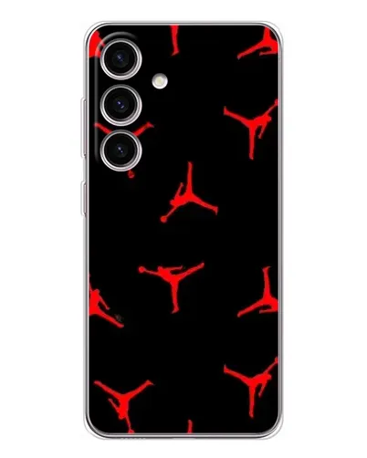 Чехол для Samsung Galaxy M56 с картинкой «Jordan Red Pattern»