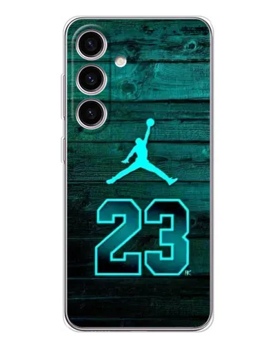 Чехол для Samsung Galaxy M56 с картинкой «Jordan Cyan 23»