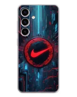 Чехол для Samsung Galaxy M56 с картинкой «Техногенный стиль Nike» Чехол для Samsung Galaxy M56 с картинкой «Техногенный стиль Nike»