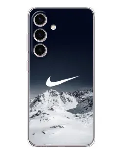 Чехол для Samsung Galaxy M56 с картинкой «Nike — зимние горы» Чехол для Samsung Galaxy M56 с картинкой «Nike — зимние горы»