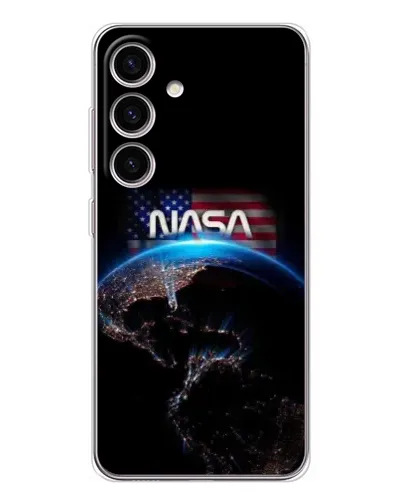 Чехол для Samsung Galaxy M56 с картинкой «Земля из космоса NASA»