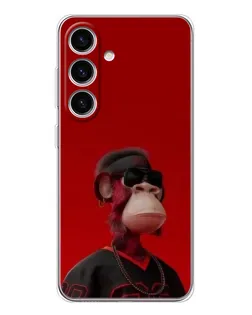 Чохол для Samsung Galaxy M56 з картинкою «Bored Ape в червоному» Чохол для Samsung Galaxy M56 з картинкою «Bored Ape в червоному»