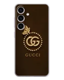 Чехол для Samsung Galaxy M56 с картинкой «Gucci — золотая бабочка»