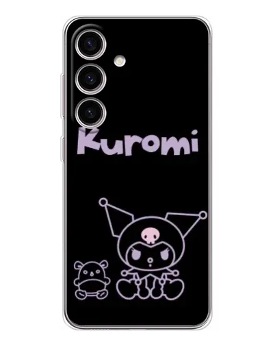 Чехол для Samsung Galaxy M56 с картинкой «Kuromi — черный минимализм»