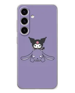 Чехол для Samsung Galaxy M56 с картинкой «Kuromi на лиловом фоне»