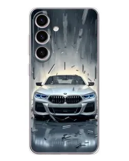 Чехол для Samsung Galaxy M56 с картинкой «BMW в свете фар»
