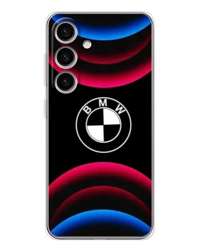 Чехол для Samsung Galaxy M56 с картинкой «Логотип BMW и неоновые дуги» Чехол для Samsung Galaxy M56 с картинкой «Логотип BMW и неоновые дуги»