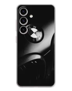 Чехол для Samsung Galaxy M56 с картинкой «Эмблема BMW — макро»