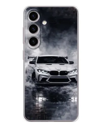 Чехол для Samsung Galaxy M56 с картинкой «BMW сквозь туман» Чехол для Samsung Galaxy M56 с картинкой «BMW сквозь туман»