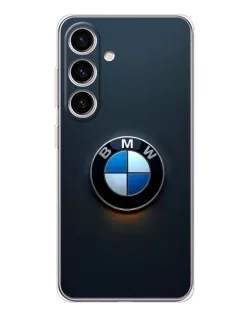 Чехол для Samsung Galaxy M56 с картинкой «Логотип BMW — минимализм»