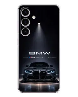 Чохол для Samsung Galaxy M56 з картинкою «BMW крізь нічне місто» Чохол для Samsung Galaxy M56 з картинкою «BMW крізь нічне місто»