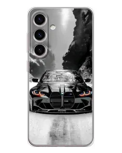 Чохол для Samsung Galaxy M56 з картинкою «BMW — акварельний дрифт» Чохол для Samsung Galaxy M56 з картинкою «BMW — акварельний дрифт»