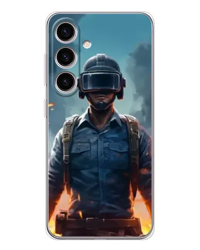 Чехол для Samsung Galaxy M56 с картинкой «PUBG — реалистичный герой» Чехол для Samsung Galaxy M56 с картинкой «PUBG — реалистичный герой»