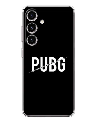 Чехол для Samsung Galaxy M56 с картинкой «PUBG — белый логотип» Чехол для Samsung Galaxy M56 с картинкой «PUBG — белый логотип»