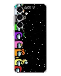 Чехол для Samsung Galaxy M56 с картинкой «Команда Among Us»