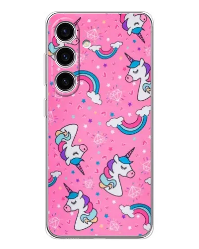 Чехол для Samsung Galaxy M56 с картинкой «Unicorn паттерн розовый» Чехол для Samsung Galaxy M56 с картинкой «Unicorn паттерн розовый»