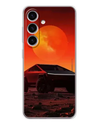 Чехол для Samsung Galaxy M56 с картинкой «Cybertruck на Марсе» Чехол для Samsung Galaxy M56 с картинкой «Cybertruck на Марсе»