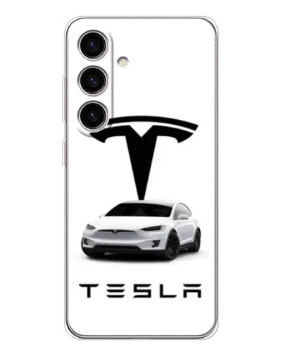 Чехол для Samsung Galaxy M56 с картинкой «Tesla White Style» Чехол для Samsung Galaxy M56 с картинкой «Tesla White Style»