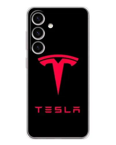 Чехол для Samsung Galaxy M56 с картинкой «Tesla Red Logo» Чехол для Samsung Galaxy M56 с картинкой «Tesla Red Logo»