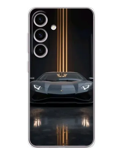 Чехол для Samsung Galaxy M56 с картинкой «Lamborghini золотые линии» Чехол для Samsung Galaxy M56 с картинкой «Lamborghini золотые линии»