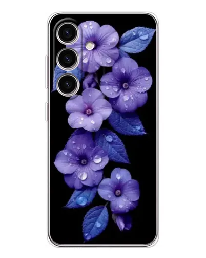 Чехол для Samsung Galaxy M56 с картинкой «Фиолетовые цветы с росою» Чехол для Samsung Galaxy M56 с картинкой «Фиолетовые цветы с росою»