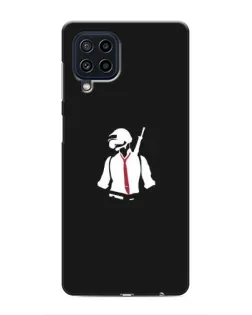 Чехол для Samsung Galaxy M62 с картинкой «PUBG — силуэт воина»