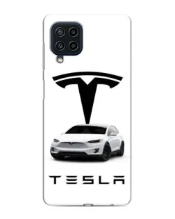 Чехол для Samsung Galaxy M62 с картинкой «Tesla White Style»