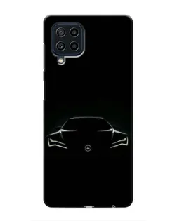 Чохол для Samsung Galaxy M62 з картинкою «Mercedes — силует авто»