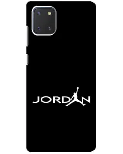 Чехол для Samsung Galaxy Note 10 Lite с картинкой «Jordan White Logo»