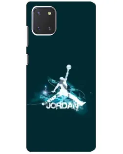 Чехол для Samsung Galaxy Note 10 Lite с картинкой «Jordan Blue Fire»