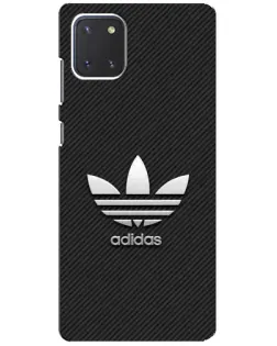 Чохол для Samsung Galaxy Note 10 Lite з картинкою «Adidas Карбонова текстура»
