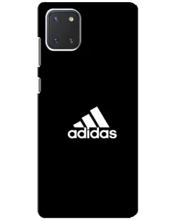 Чохол для Samsung Galaxy Note 10 Lite з картинкою «Чорна класика Adidas»
