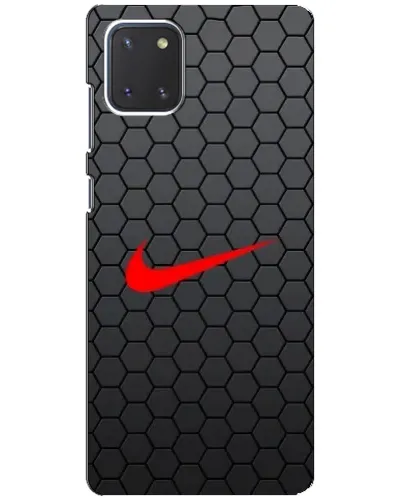 Чехол для Samsung Galaxy Note 10 Lite с картинкой «Nike — карбоновая сетка» Чехол для Samsung Galaxy Note 10 Lite с картинкой «Nike — карбоновая сетка»