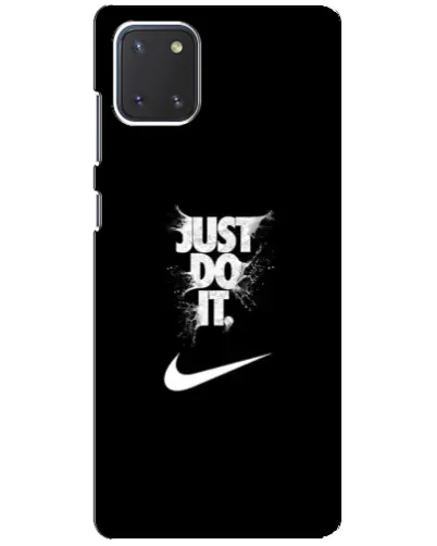 Чехол для Samsung Galaxy Note 10 Lite с картинкой «Текстовый принт Nike» Чехол для Samsung Galaxy Note 10 Lite с картинкой «Текстовый принт Nike»