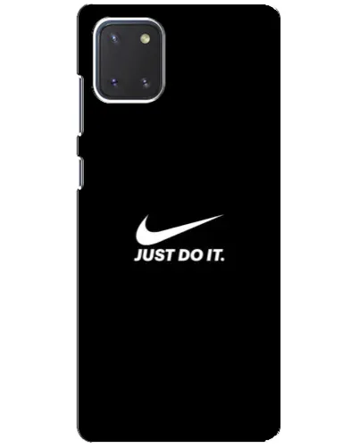 Чехол для Samsung Galaxy Note 10 Lite с картинкой «Минимализм от Nike» Чехол для Samsung Galaxy Note 10 Lite с картинкой «Минимализм от Nike»