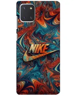 Чехол для Samsung Galaxy Note 10 Lite с картинкой «Nike в абстракции»