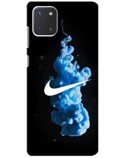 Чехол для Samsung Galaxy Note 10 Lite с картинкой «Nike и синий дым»