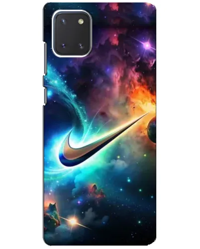 Чехол для Samsung Galaxy Note 10 Lite с картинкой «Космический Nike Swoosh» Чехол для Samsung Galaxy Note 10 Lite с картинкой «Космический Nike Swoosh»