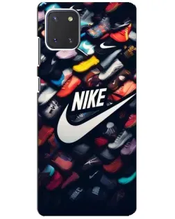 Чехол для Samsung Galaxy Note 10 Lite с картинкой «Коллекция кроссовок Nike»