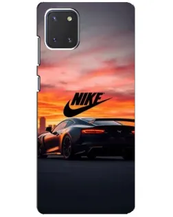 Чехол для Samsung Galaxy Note 10 Lite с картинкой «Nike и суперкар»
