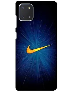 Чехол для Samsung Galaxy Note 10 Lite с картинкой «Синий пульс Nike»